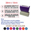 Customise Company Business Bank Deposit Details Self-Inking/Pre-Inked Rubber Stamp (38mm.x 10mm)