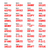 Ready-made 28mm x 8mm Pre-Inked Rubber Stamp for Business / School Use (In RED Ink Only)