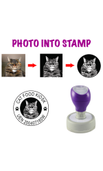 Customise Photo/Image into Pre-Inked Rubber Stamp (Round) - Assorted Size Available Customise Photo/Image into Pre-Inked Rubber Stamp (Round) - Assorted Size Available