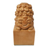 Ready-Made Taoist Temple Prayer Carved Pixiu (貔貅) Wooden Stamp with Rubber Padding (Non-Inking Stamp) 46mm x 46mm