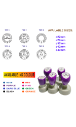 Customised Pre-Inked ROUND Flash Company Business Rubber Stamp (Assorted Sizes) Customised Pre-Inked ROUND Flash Company Business Rubber Stamp (Assorted Sizes)