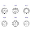 Customised Pre-Inked ROUND Flash Company Business Rubber Stamp (Assorted Sizes) Customised Pre-Inked ROUND Flash Company Business Rubber Stamp (Assorted Sizes)