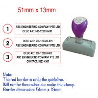 Customise Company Business Bank Deposit Details Pre-Inked Rubber Stamp ...